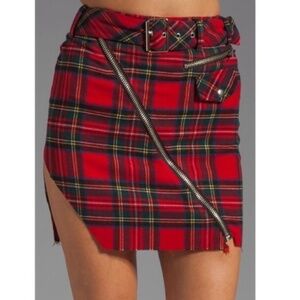 UNIF Carnaby Plaid Skirt